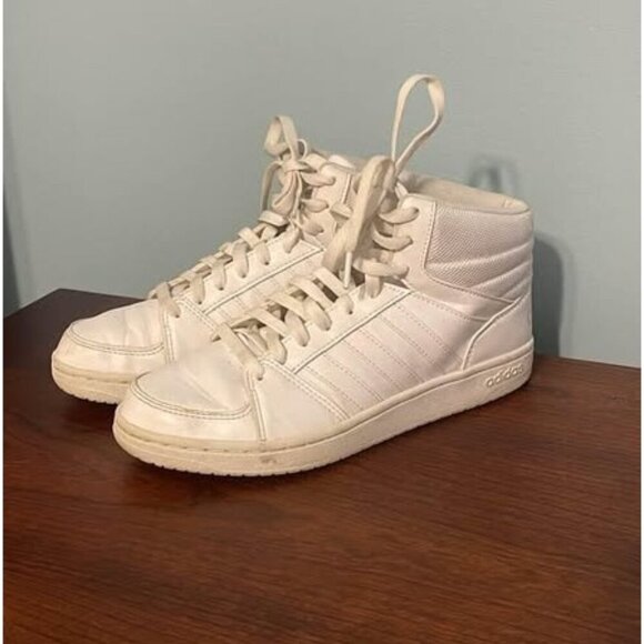 Adidas‎ Hoops Mid White Sneakers size 7 - Picture 1 of 6